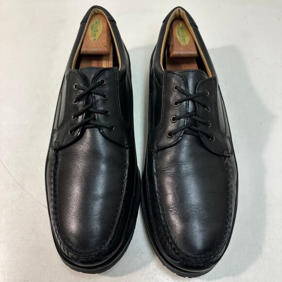 FULLY RESOLED Alden 817 Black Moc Toe Oxford Vibram Cape Cod Derby USA 13 EE main image 8